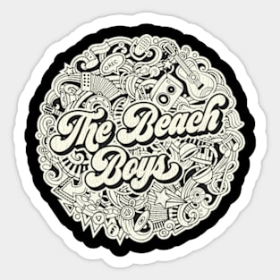 Vintage Circle - The Beach Boys Sticker